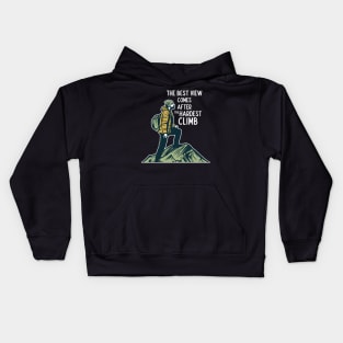 Best View Comes After The Hardest Climb Kids Hoodie